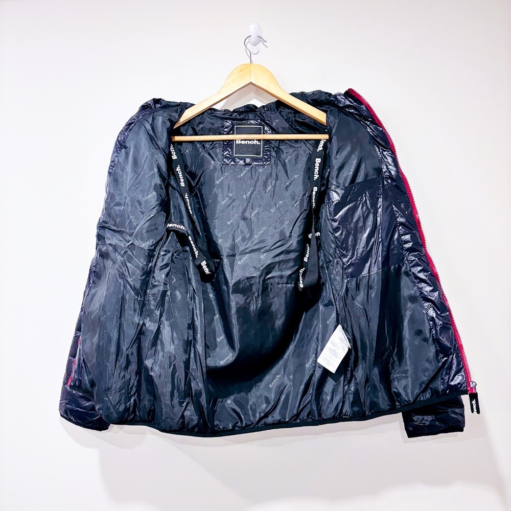 BENCH Kara Black Shinny Puffer Coat - Picture 8 of 14